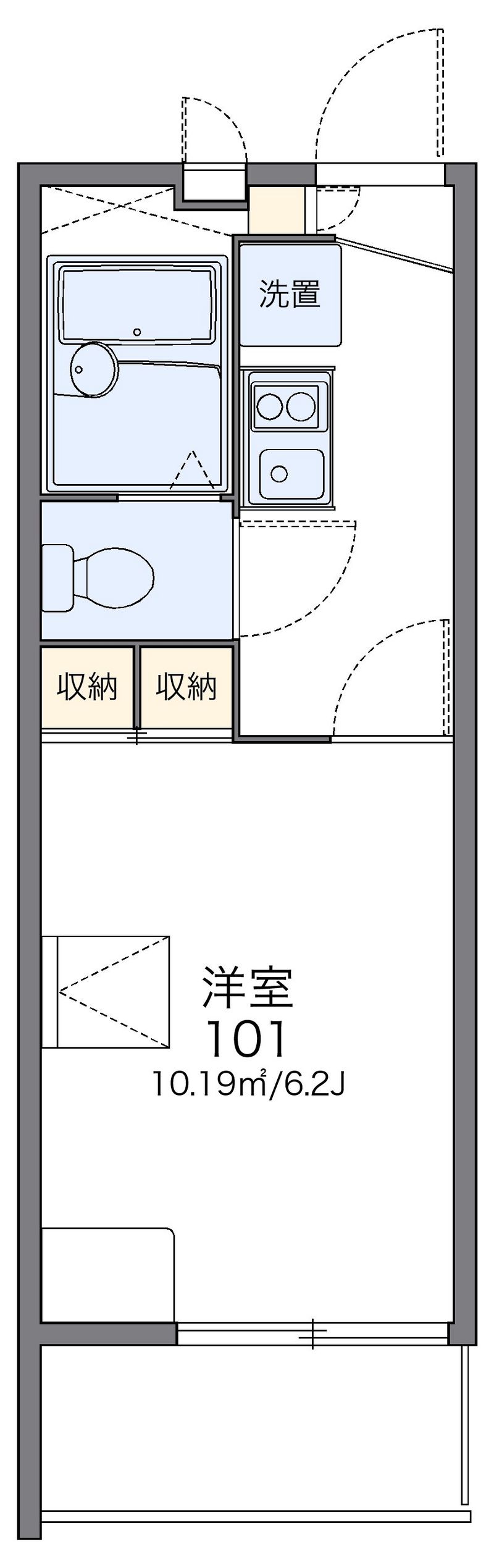 レオパレス太閤 間取図