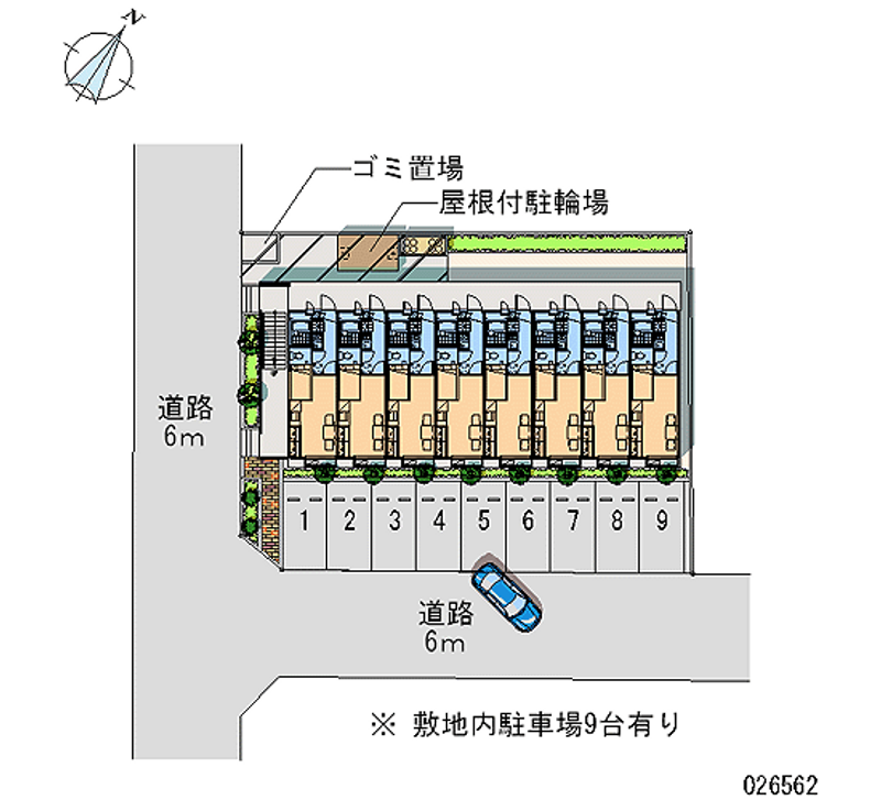 レオパレスササメ 月極駐車場