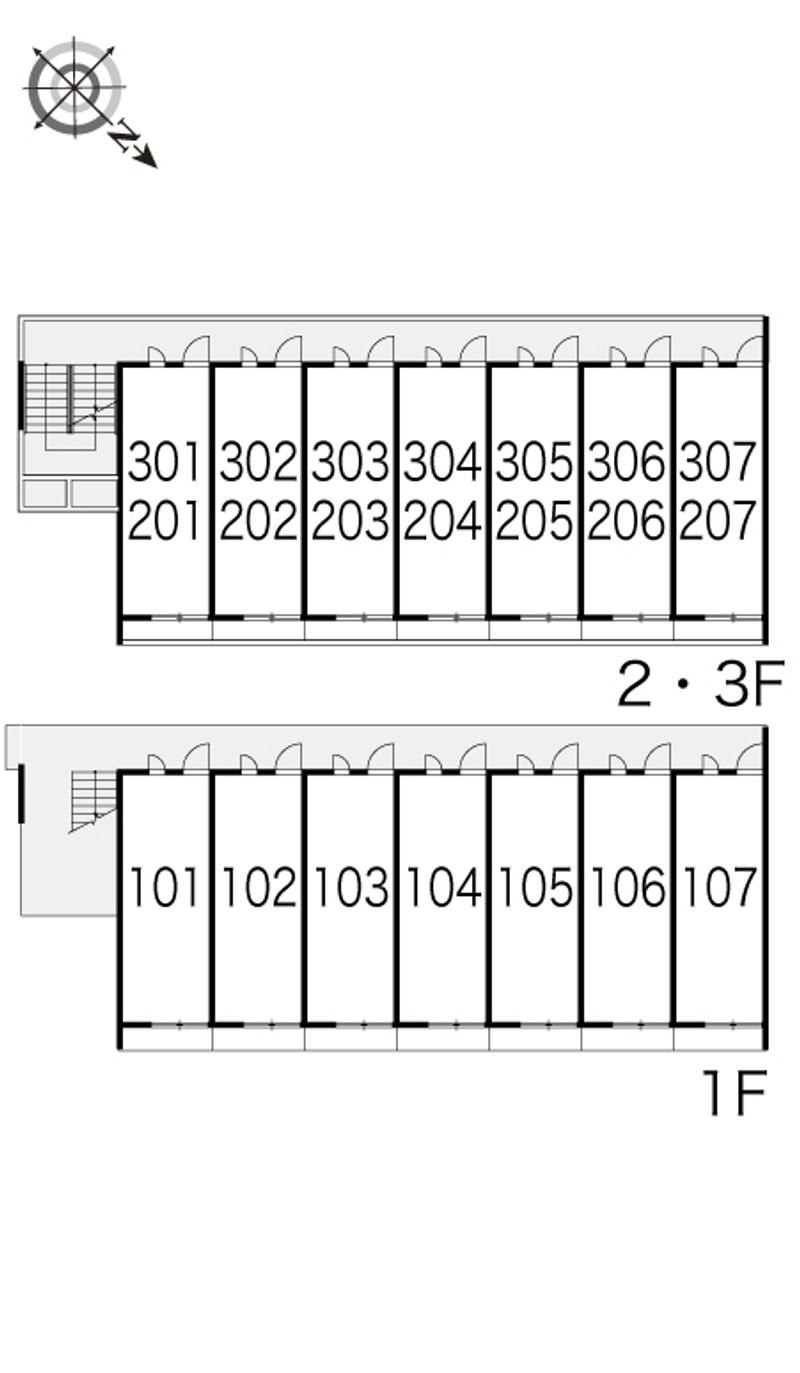 レオパレスフリーダム 間取り配置図