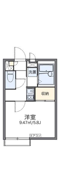 レオパレスクラール　ガルテン 間取り図