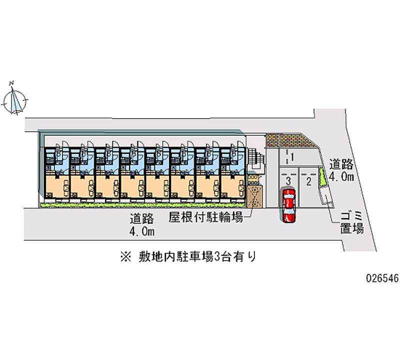 レオパレスｐａｔａｔａ 月極駐車場