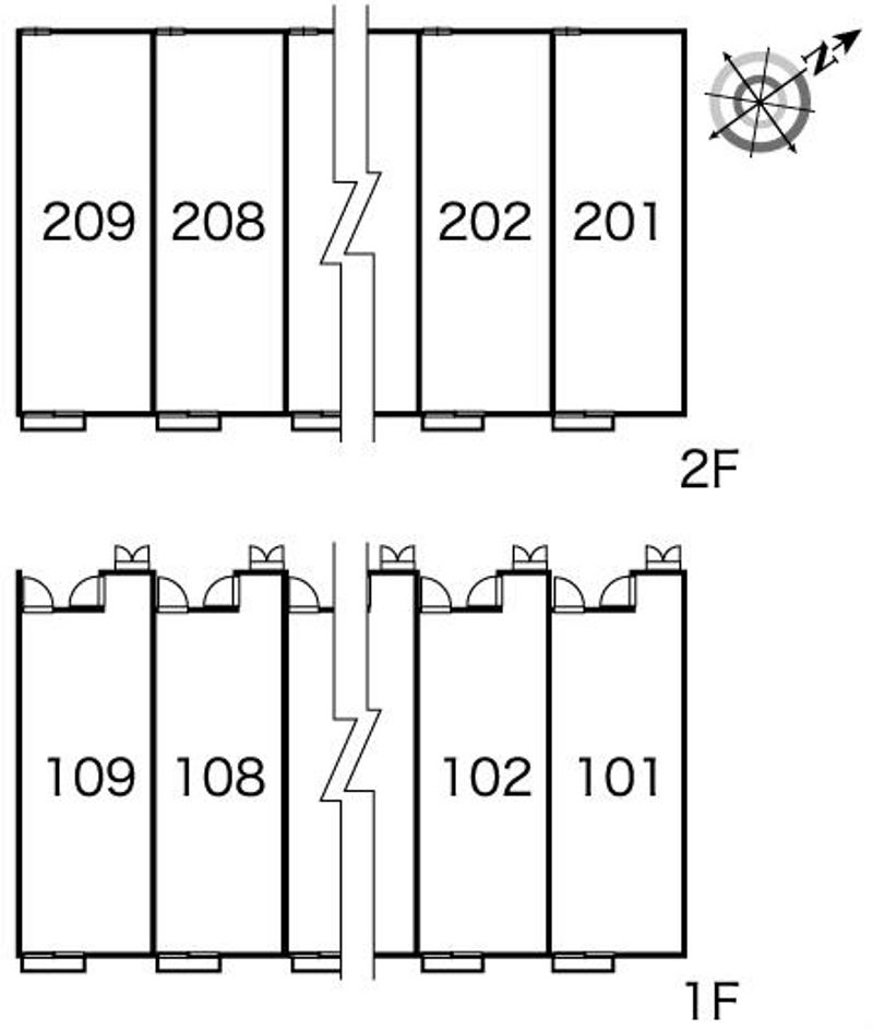 レオパレス西ノ前 間取配置図