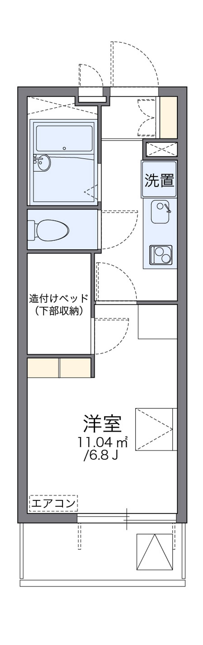 レオパレス南大和田 間取図