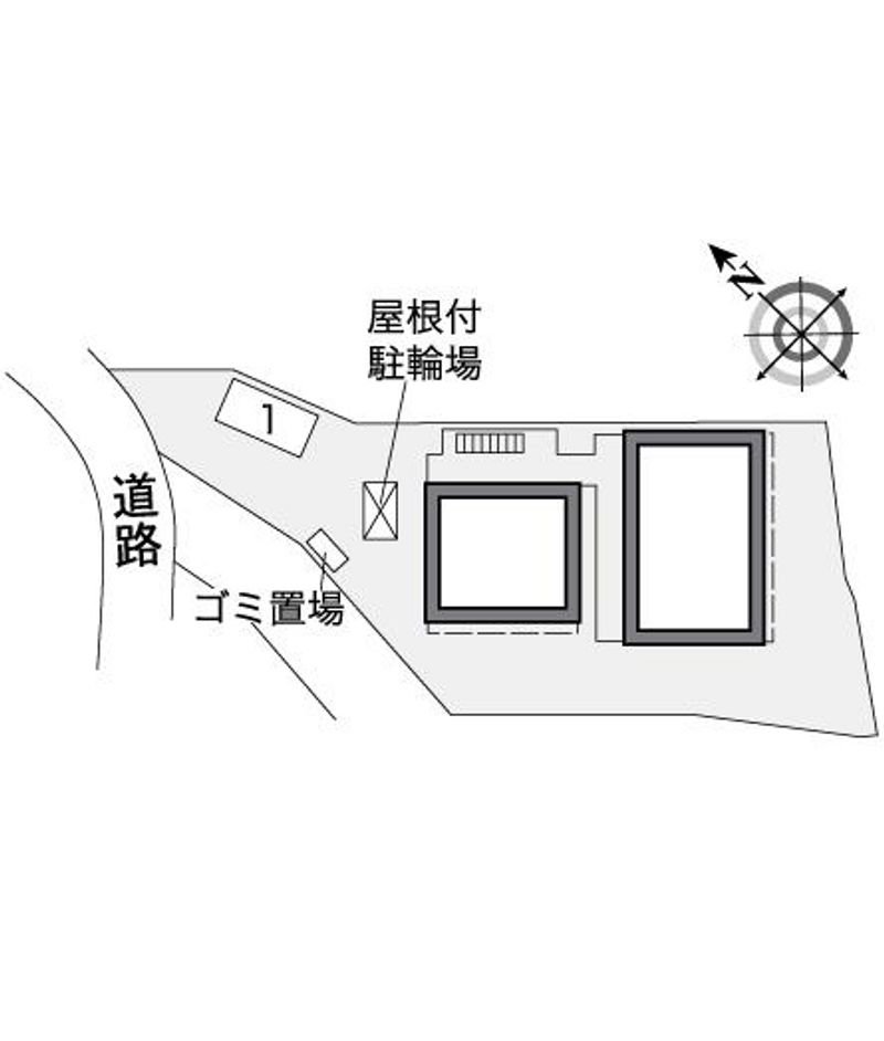 レオパレス山田東Ⅰ 配置図