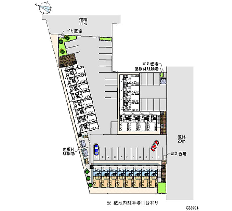 レオパレスアマーレ　サッポロⅡ 区画図