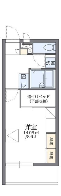 レオパレス太田八幡 間取り