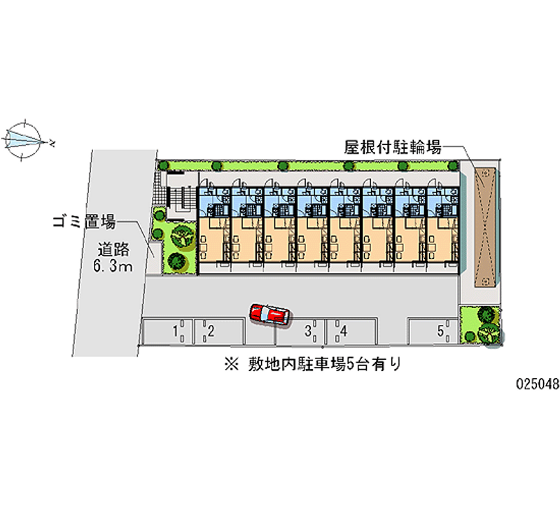 レオパレス二幸 月極駐車場