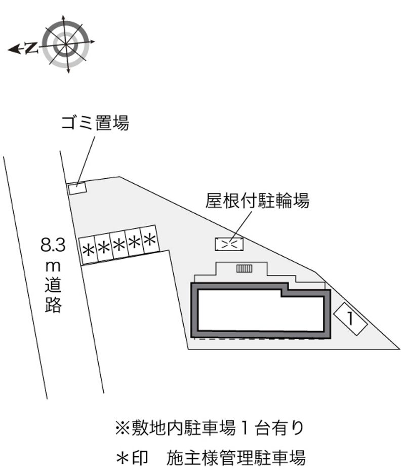 レオパレスコンフォートⅡ 配置図
