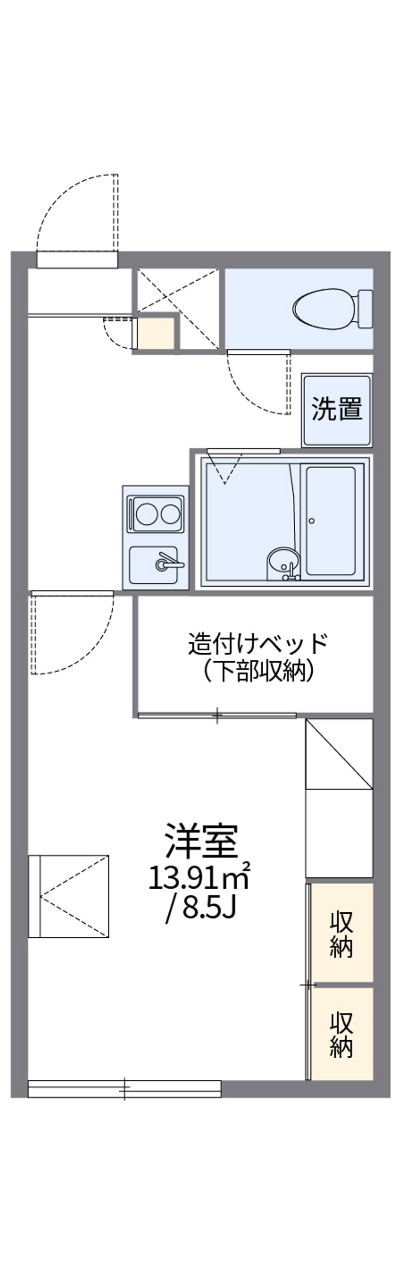 レオパレス幸Ⅱ 間取図
