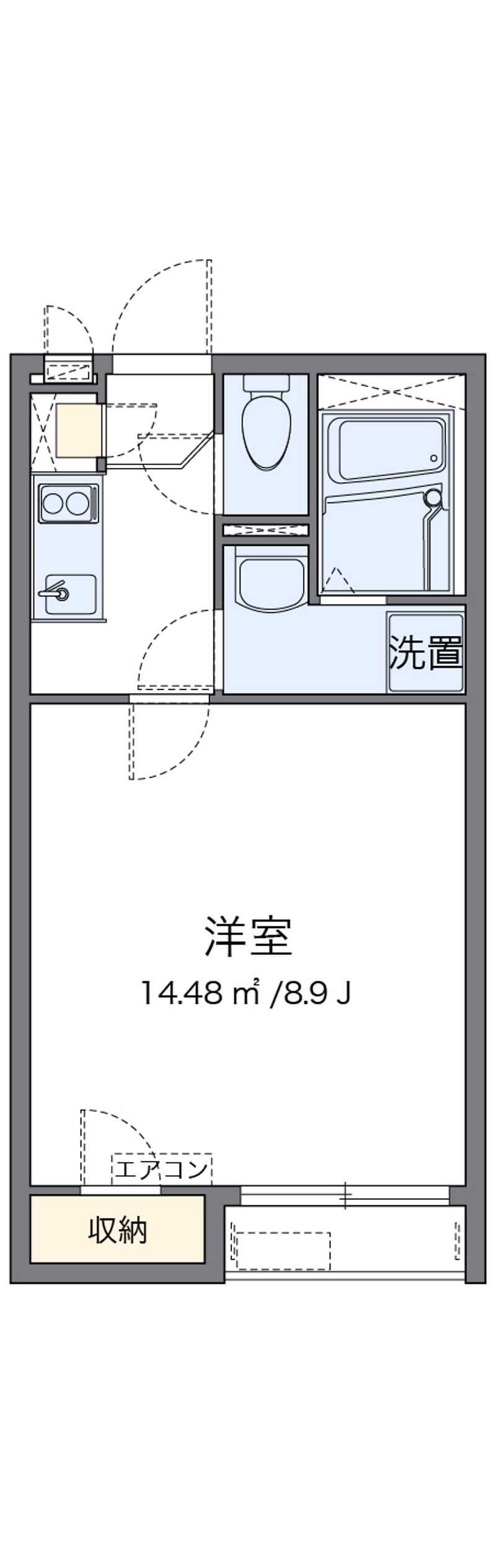 クレイノさんふらわー入谷 間取図