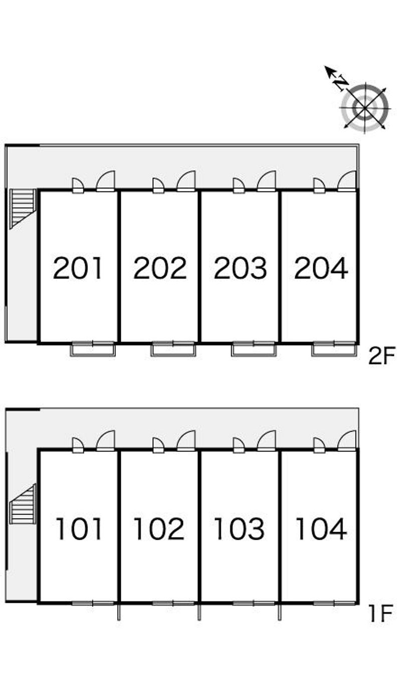 レオパレスホウセイ豊四季Ⅱ 間取配置図