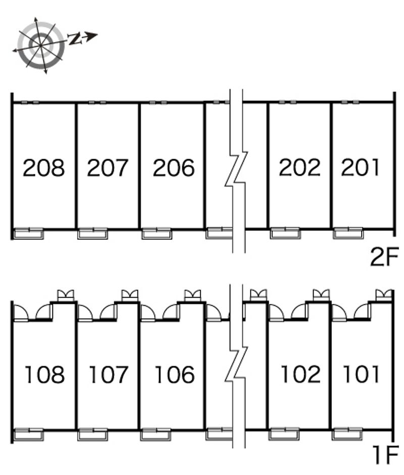 レオネクストパウダウスー 間取配置図