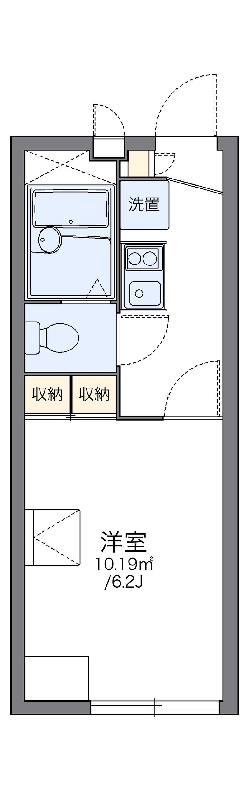 レオパレスピュアガーデンⅡ 間取図