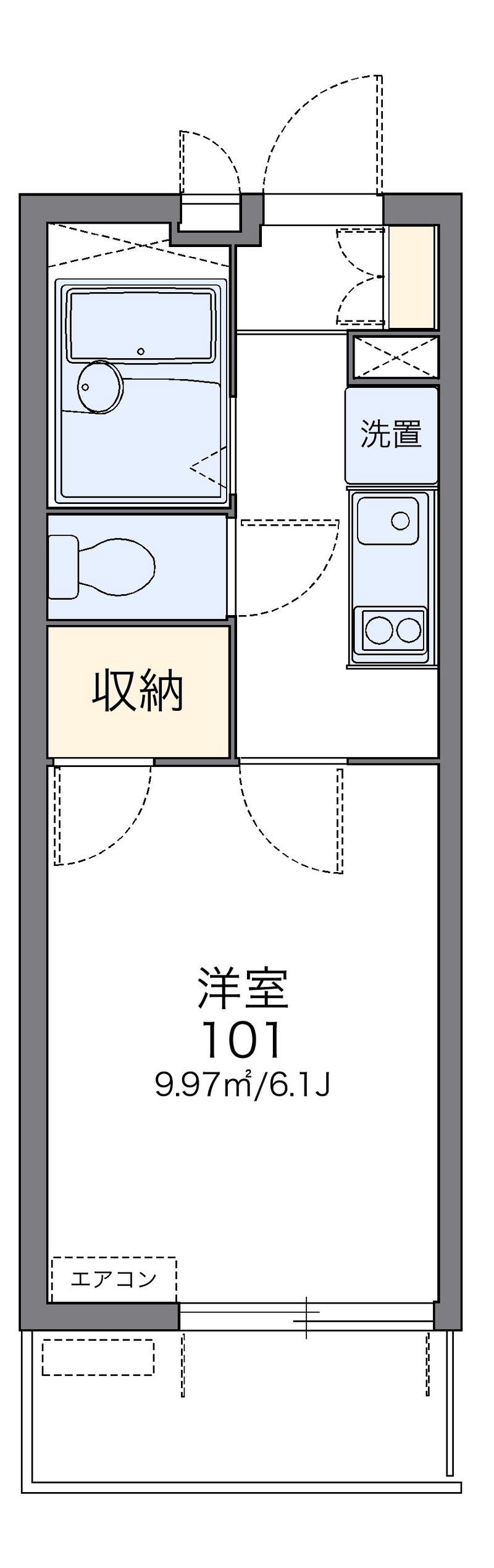 レオパレスラトナ 間取図