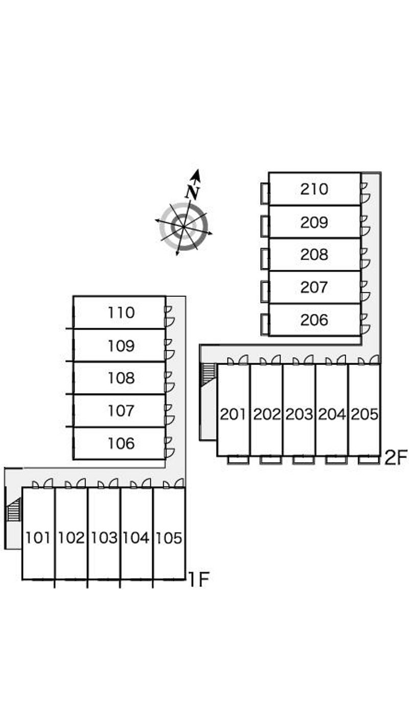 レオパレスさくら 間取り配置図