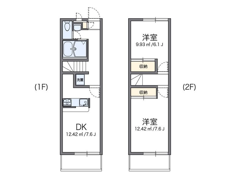 レオパレスグリーンウッドⅡ 間取図