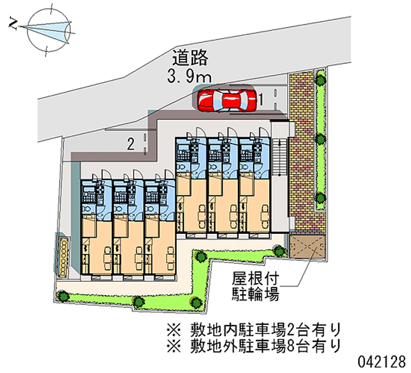 レオパレス新木曽川 月極駐車場