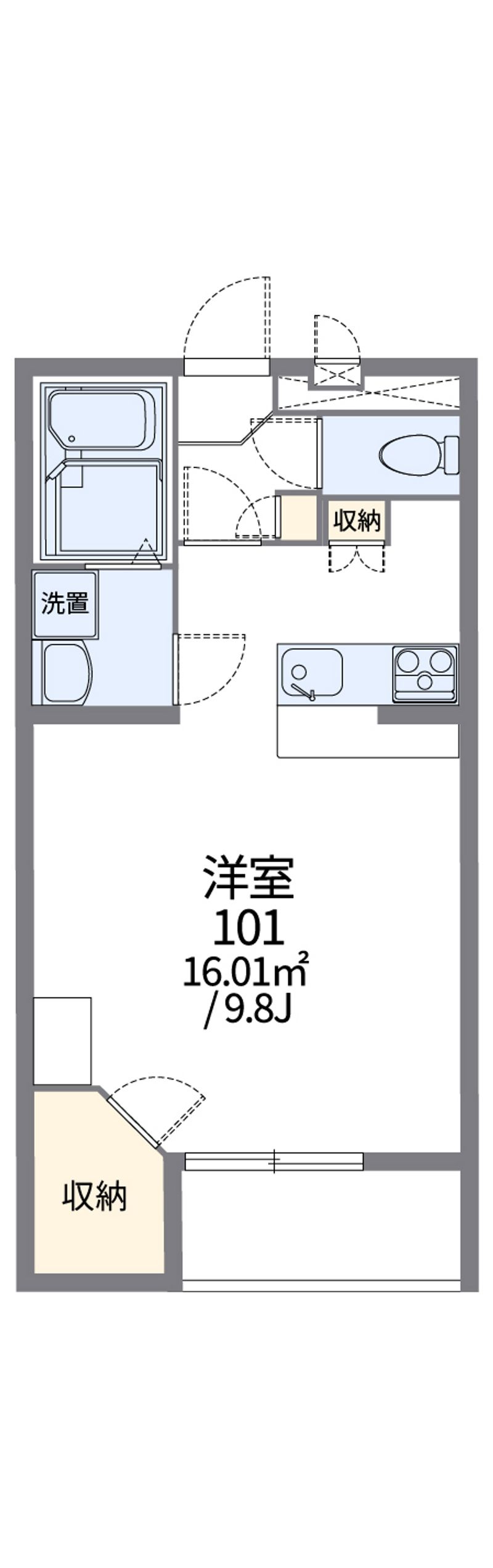 レオパレスコスモスカイ 間取図