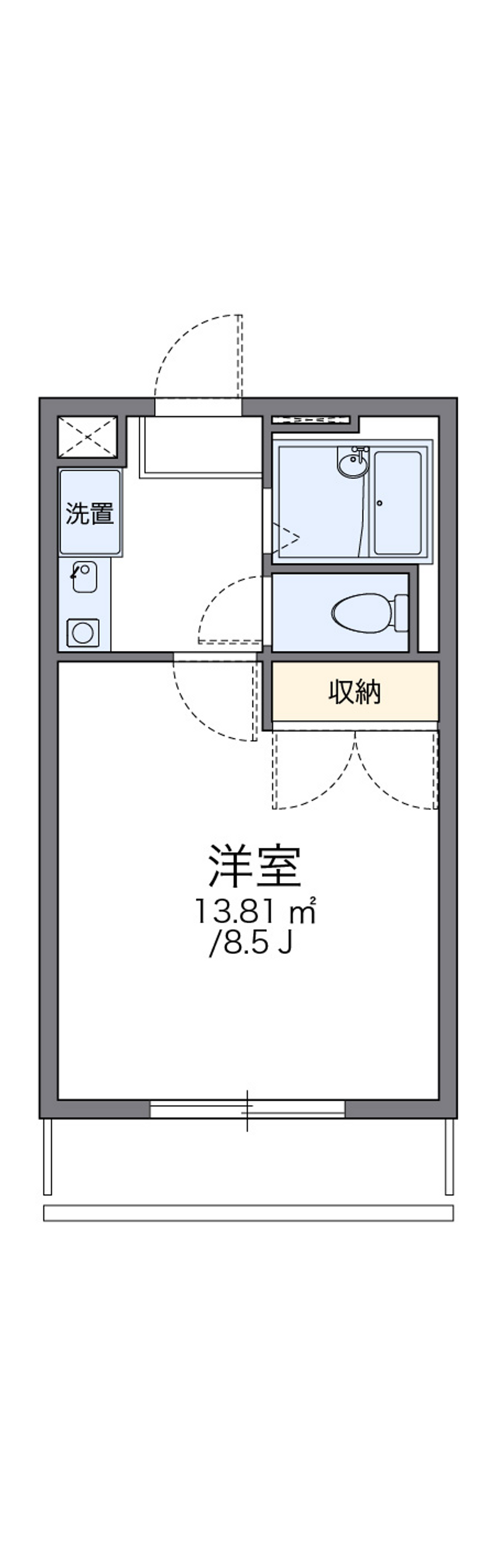 レオパレスホワイエⅢ 間取り