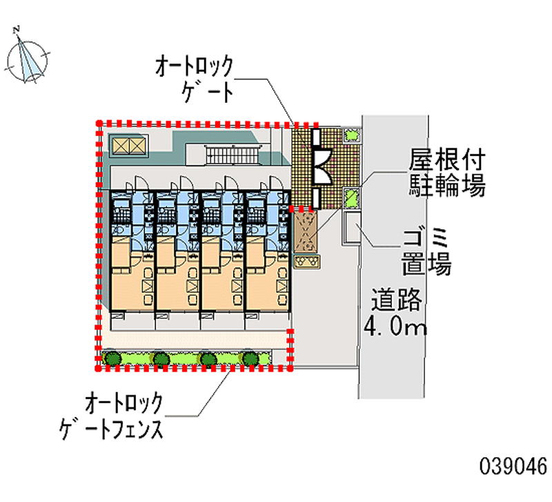 レオパレスソフィア　弐番館 区画図