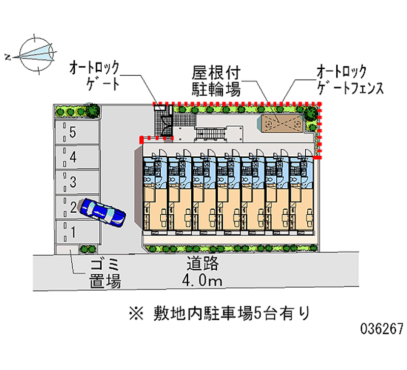 レオパレスＢＯＮＨＥＵＲ壱番館 月極駐車場