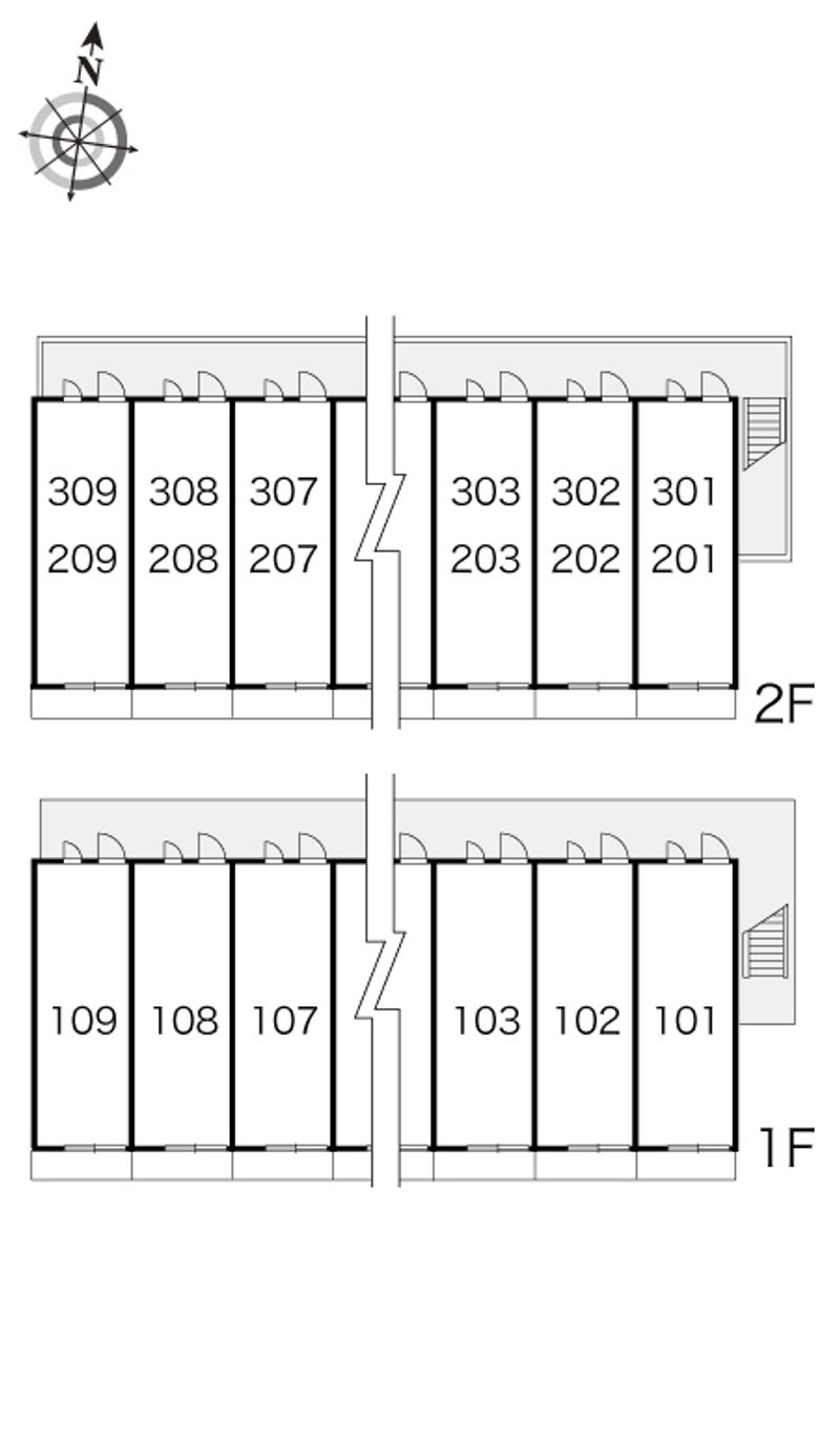 レオパレス延珠 間取配置図