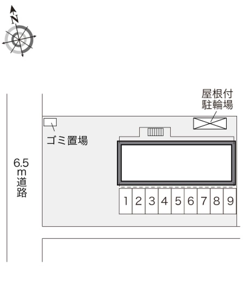 レオパレス別府亀川コンフォール 配置図