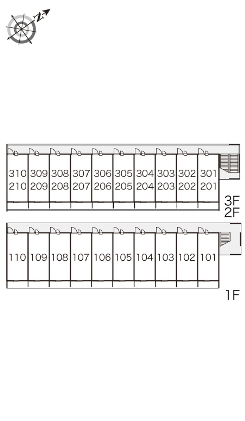 レオパレスＳｕｎｄｏｗｎｅｒ 間取配置図