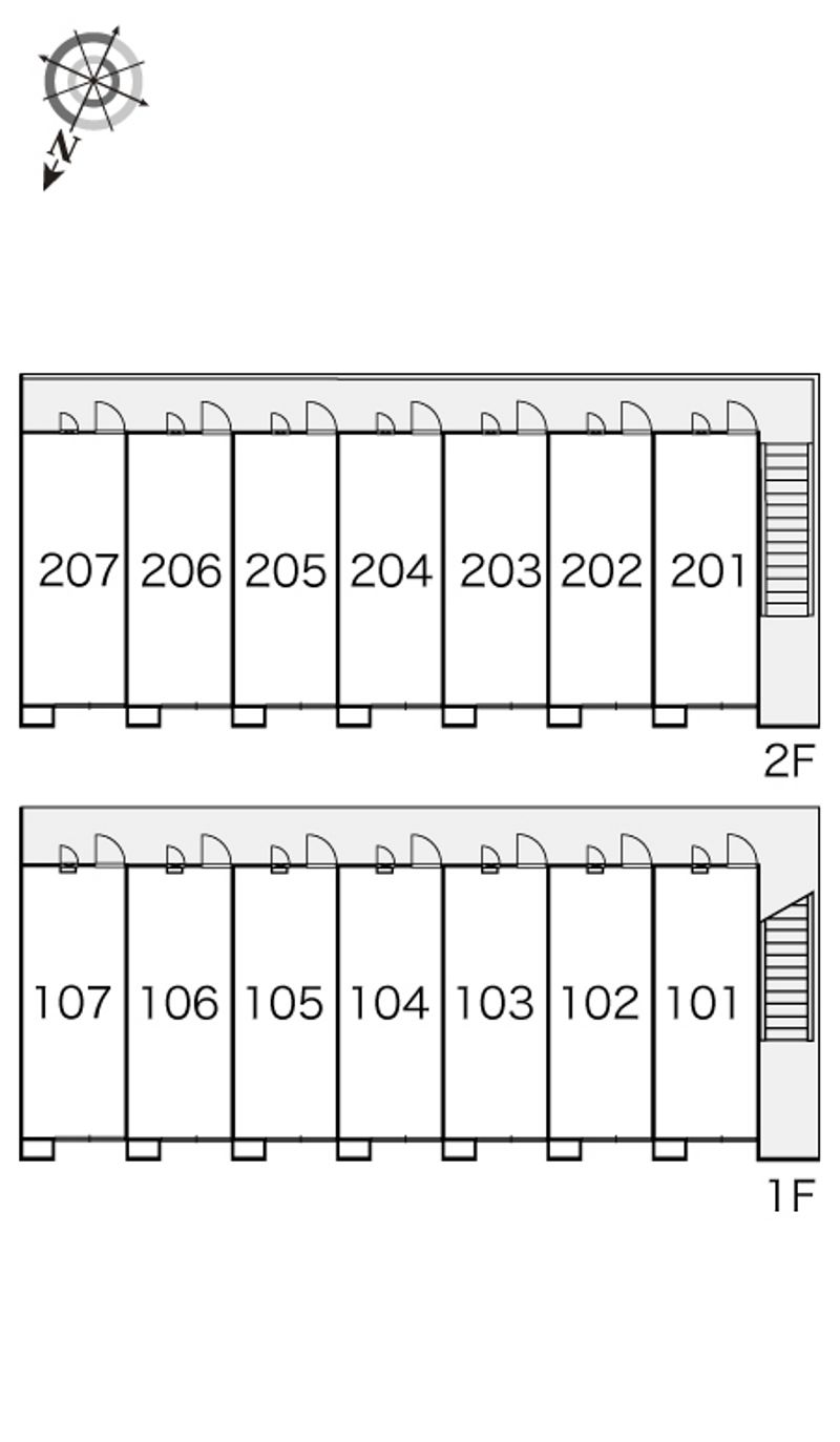 レオパレス金草沢 間取り配置図
