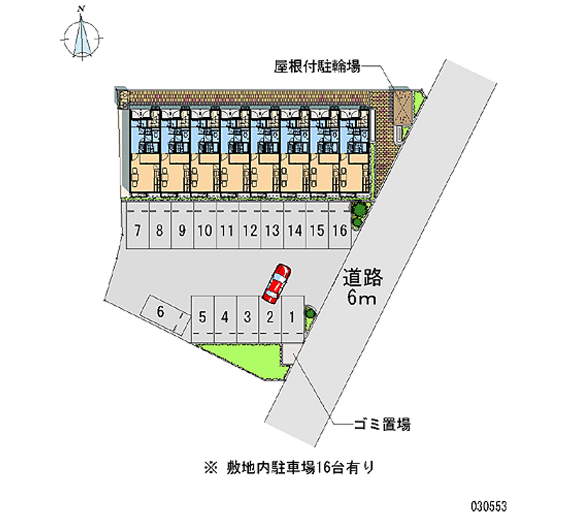 レオパレス龍波見 月極駐車場