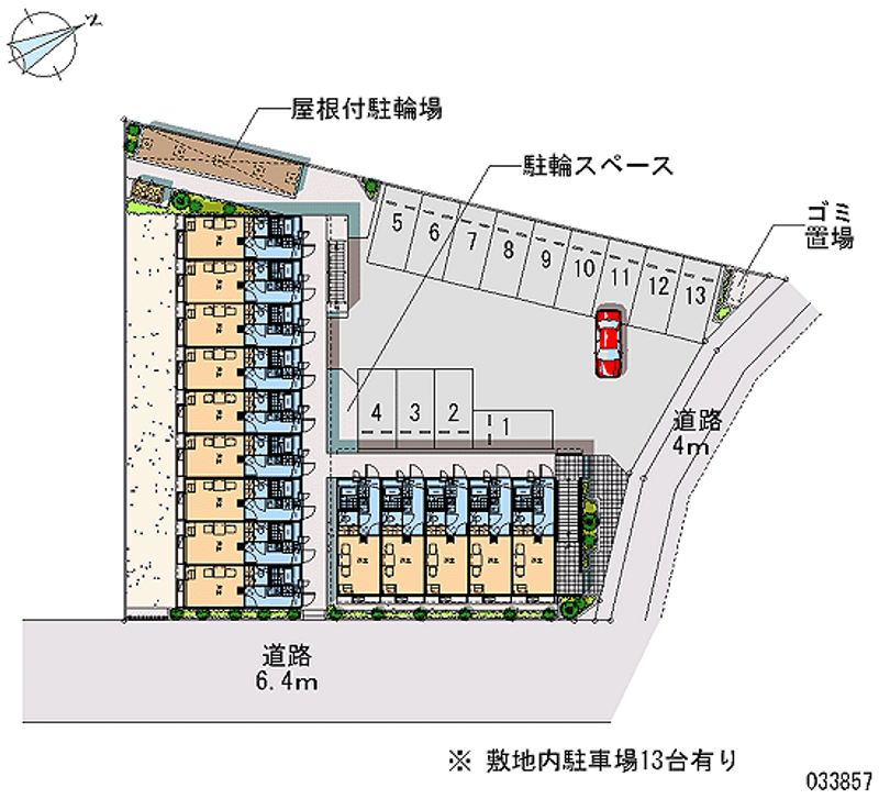 レオパレス小荷田２ 月極駐車場