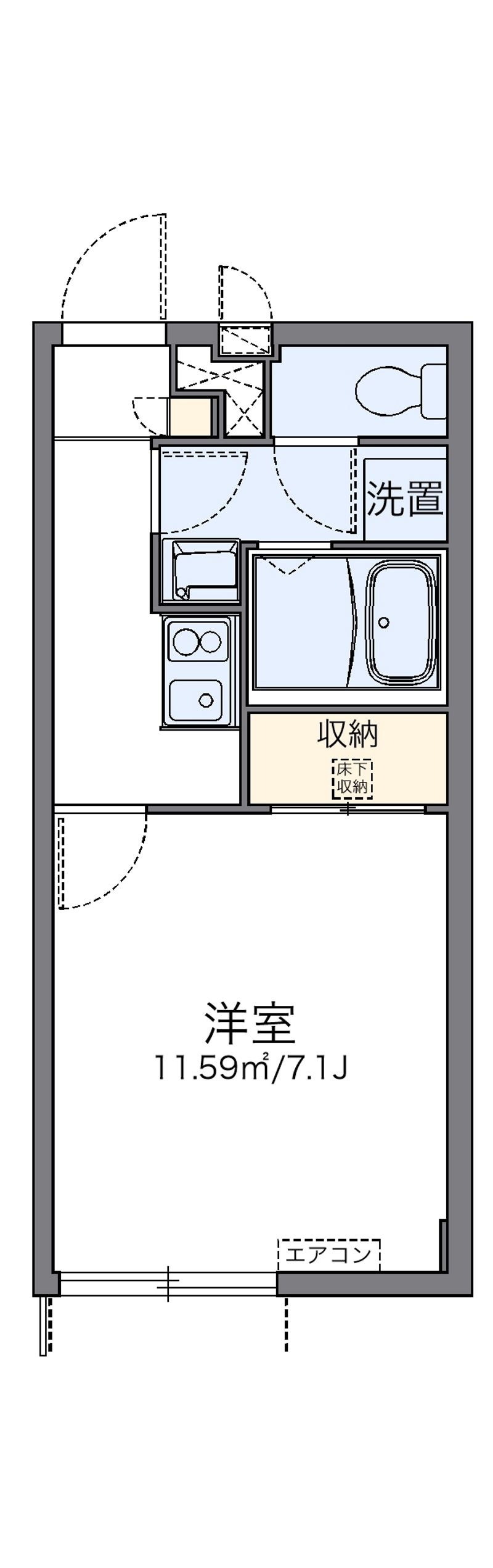 leopalace YURIMA 21 Floor plan
