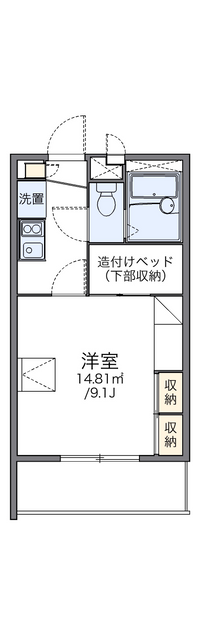 レオパレス多田２ 間取り図