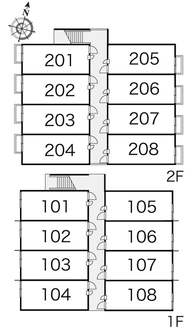 レオパレス和泉 間取り配置図
