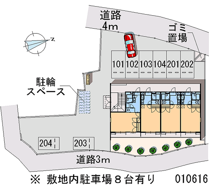 レオパレス英（ＨＡＮＡＢＵＳＡ） 月極駐車場