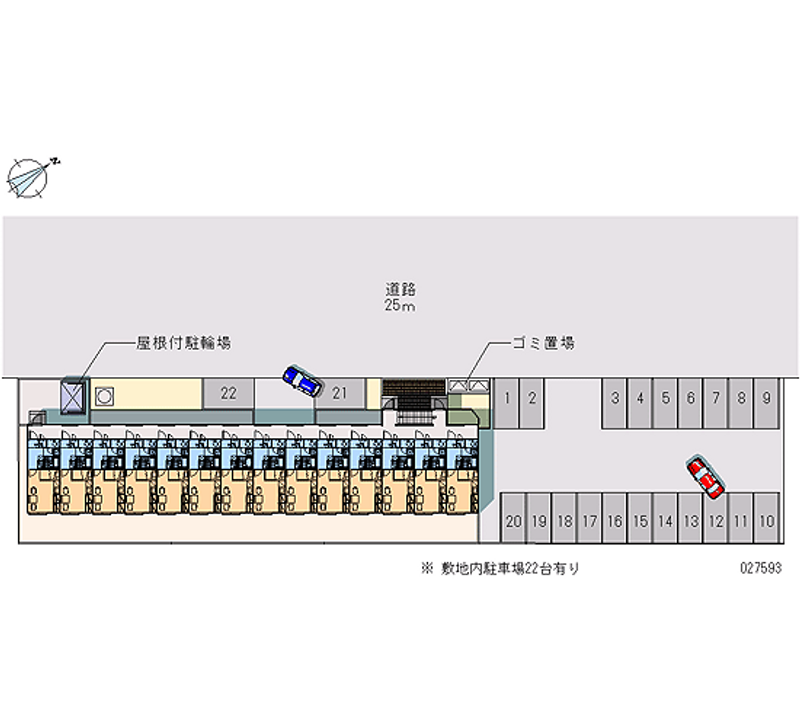 レオパレストゥイーナ 月極駐車場