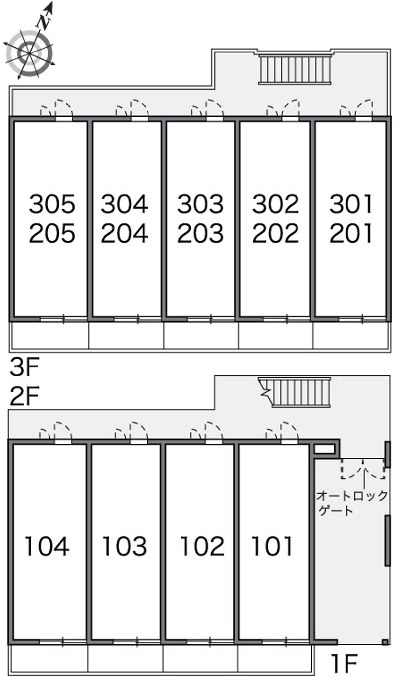 レオパレスハネダ 間取り配置図