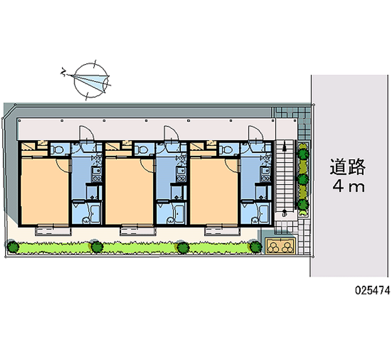 レオパレスあさひⅡ 区画図