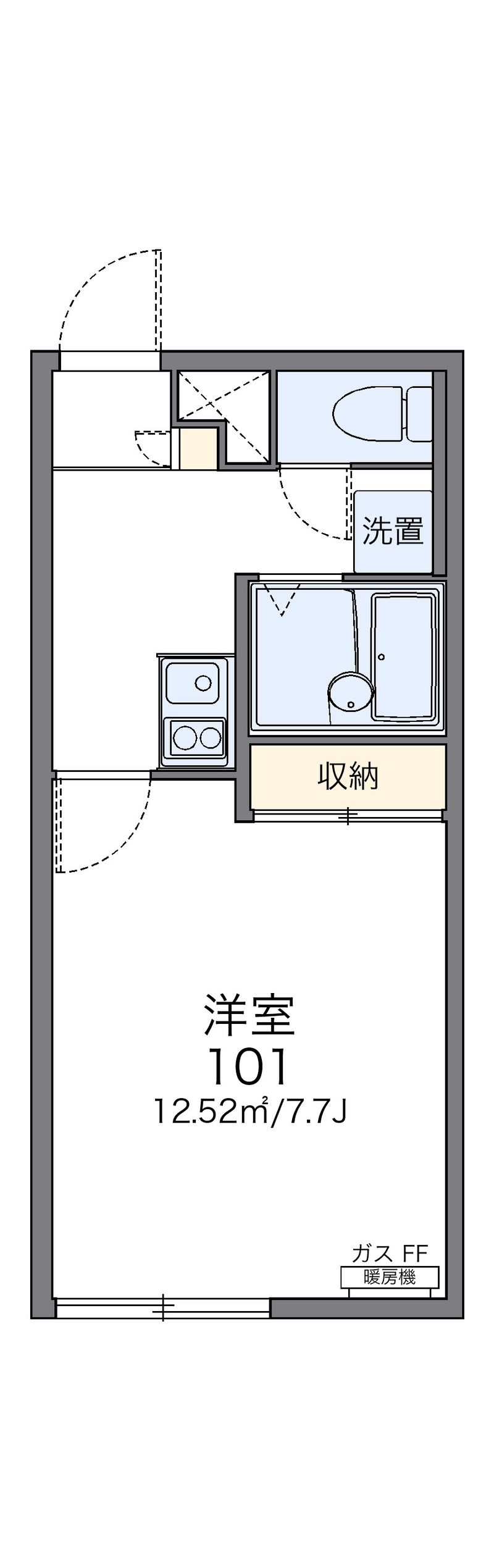 レオパレスバレーコリーヌ 間取図