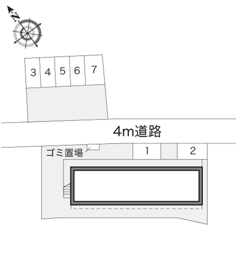 レオパレスあずま 配置図