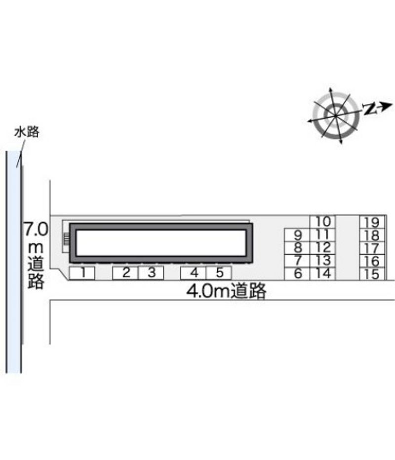 レオパレスナンキハイムⅠ 駐車場