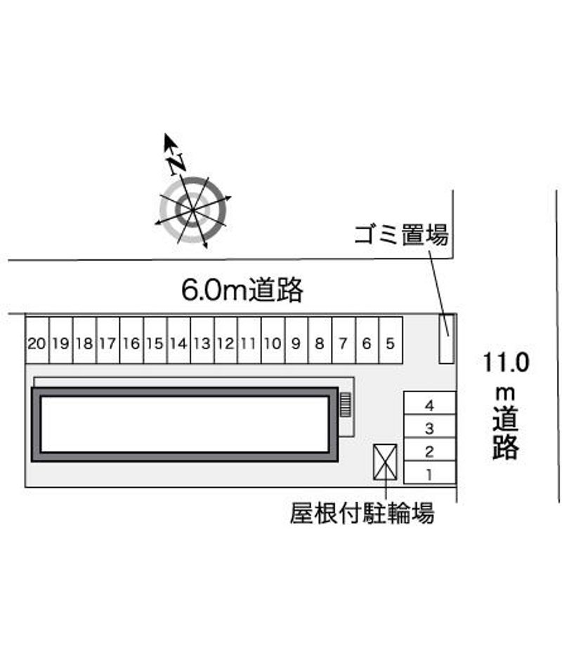 レオパレスクレイン 配置図