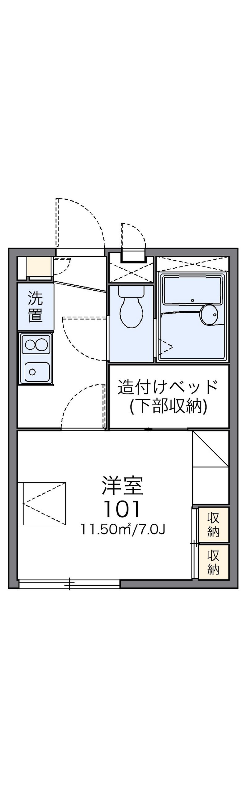レオパレス雅 間取図