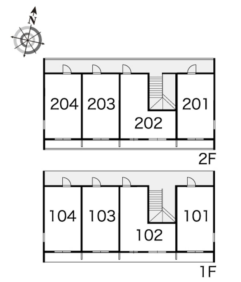 レオパレス岸岡 間取配置図