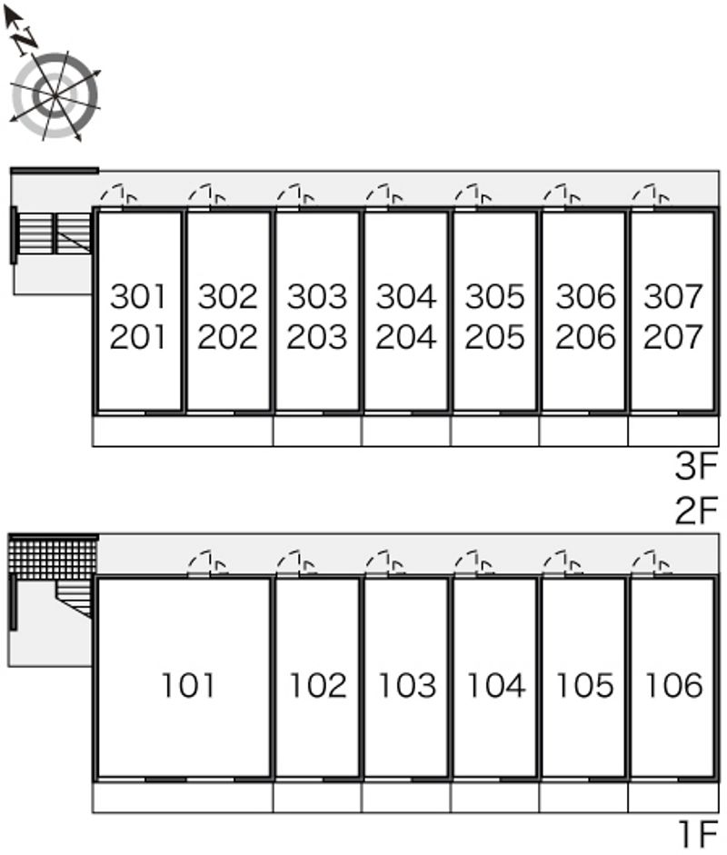 レオパレス阿保 間取り配置図
