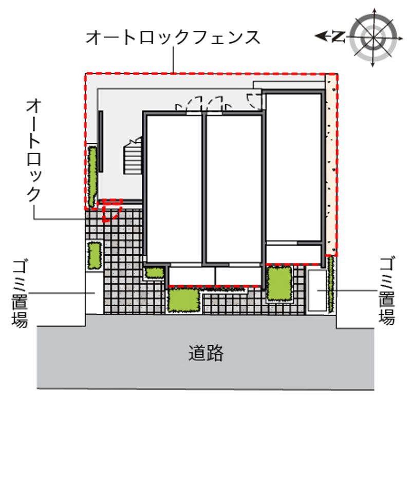 クレイノアムレット横川 配置図