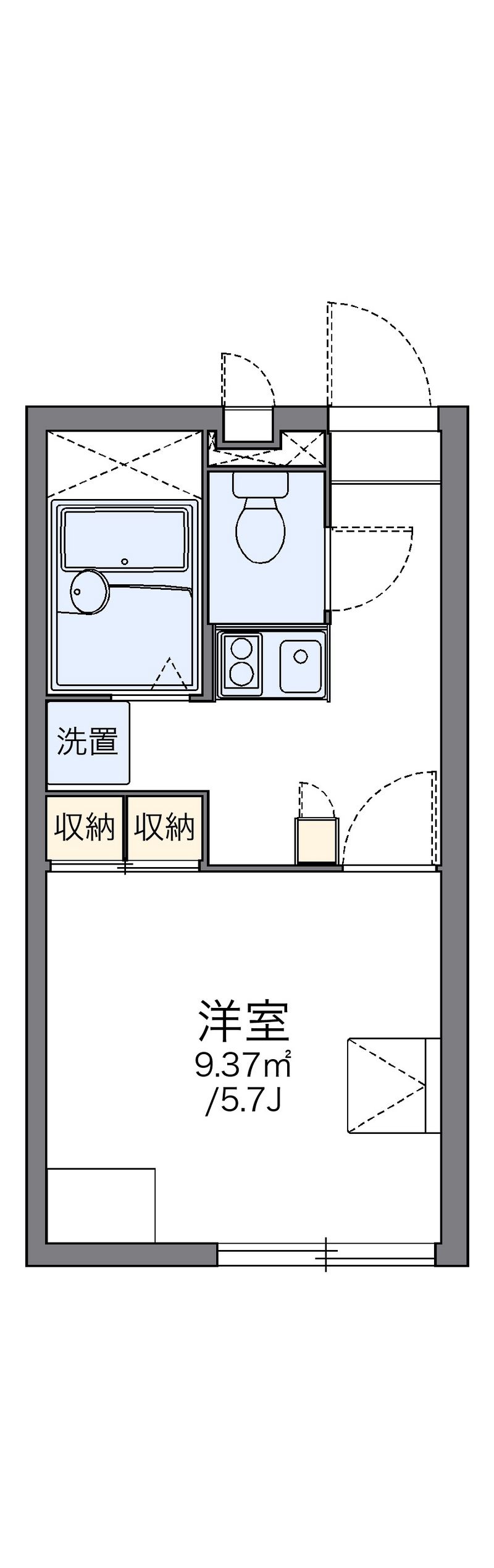 レオパレススマイル　ＲＫ 間取図