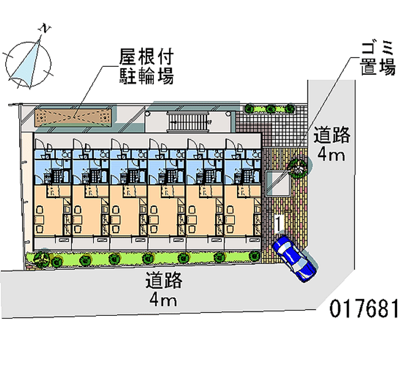 レオパレスワカバコーポ 区画図