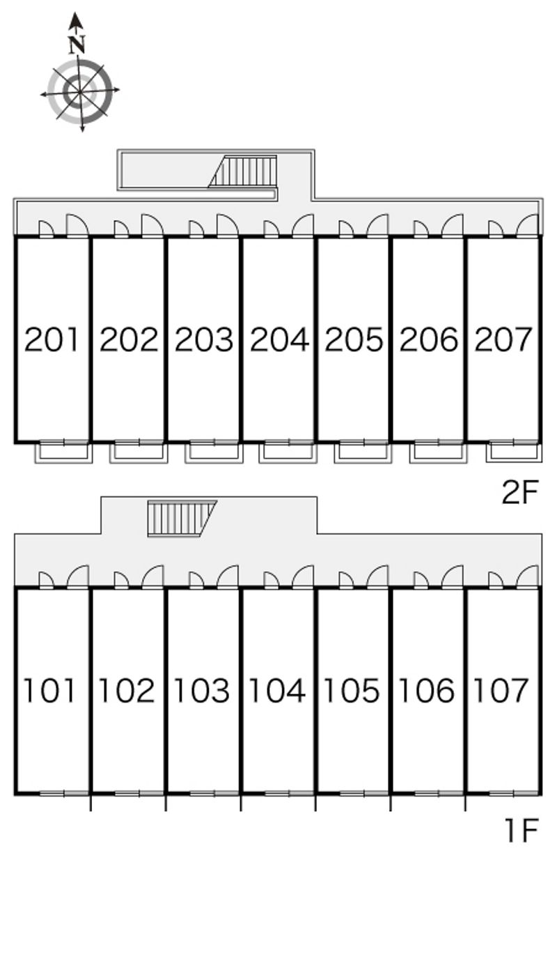 レオパレスすみれ 間取配置図