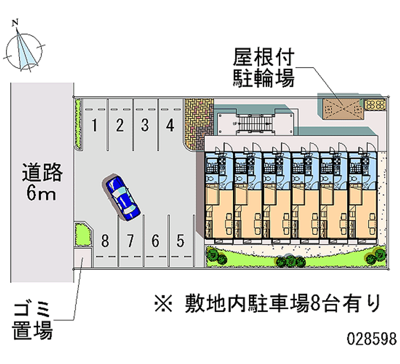 レオパレス蘭 月極駐車場